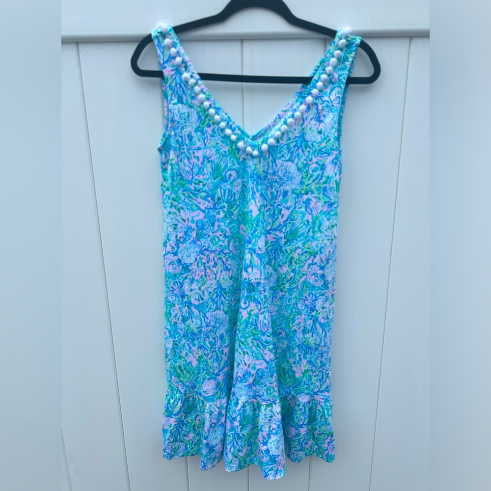 Lilly Pulitzer NWT Camilla Swing Dress Surf Blue‎ Soleil It On Me Size XXS